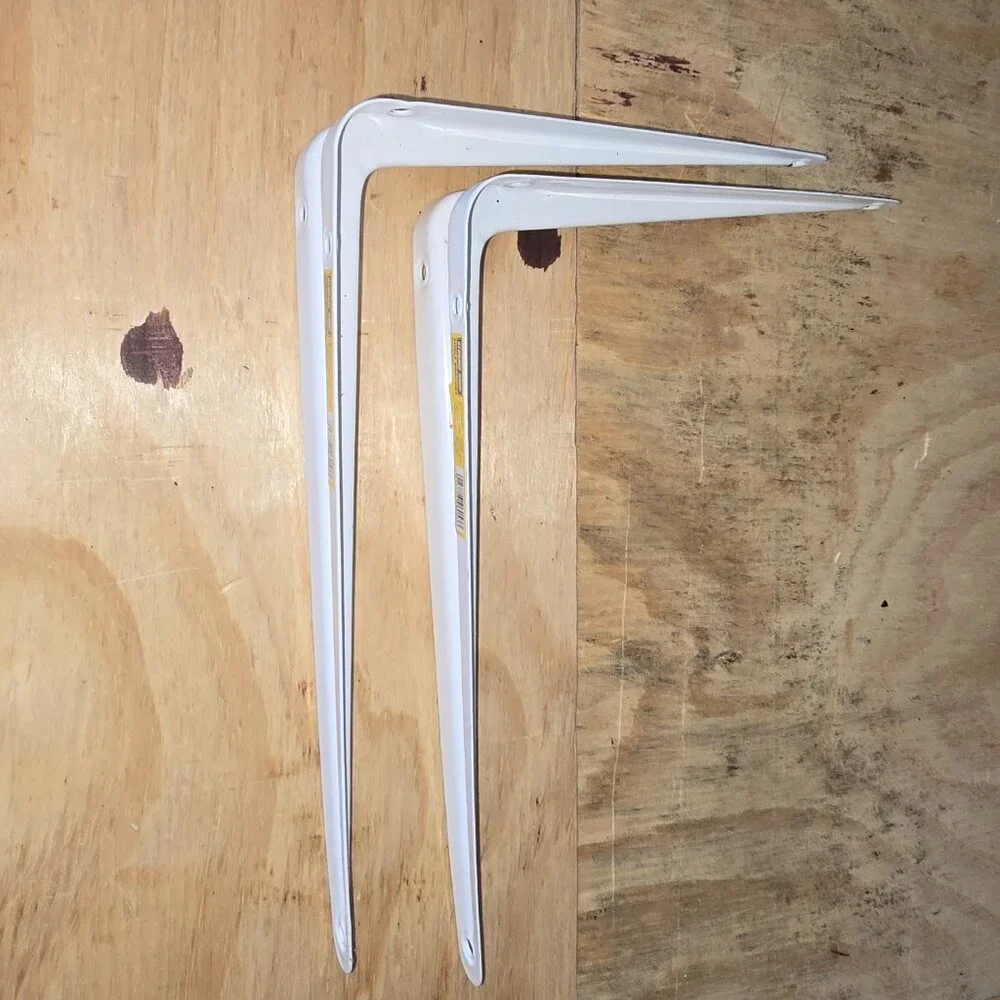 White Shelf Hangers 8x10 Set of 2